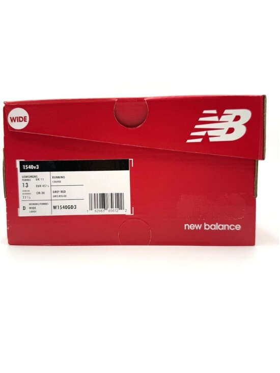 Men\'s Size 11.5 New Balance 1540v3 Running Shoes W1540GD3 Grey Red main image 5